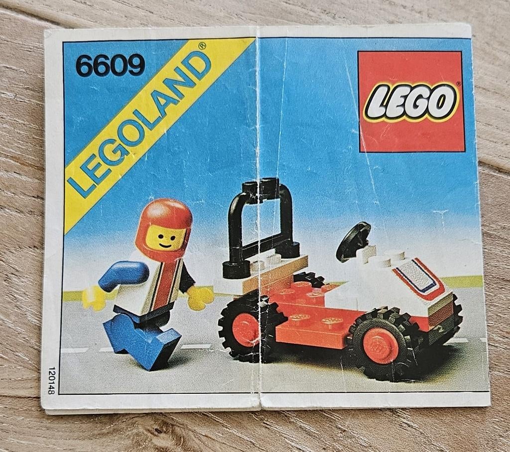Lego 6609 Race Car, Lego Classic Town, bouwinstructies, Gebruikt, Overige thema's, Lego, Overige typen