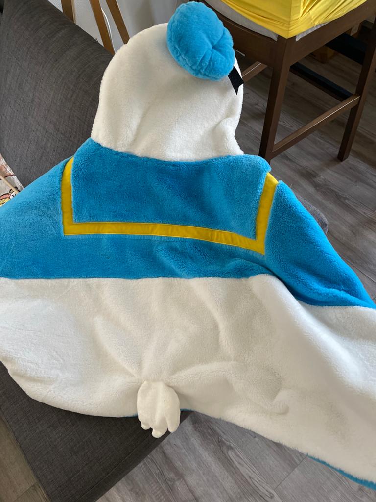 Donald Duck Onesie / Pyjama - Maat 122-128, Ophalen of Verzenden, Zo goed als nieuw, 122 t/m 128, Jongen of Meisje