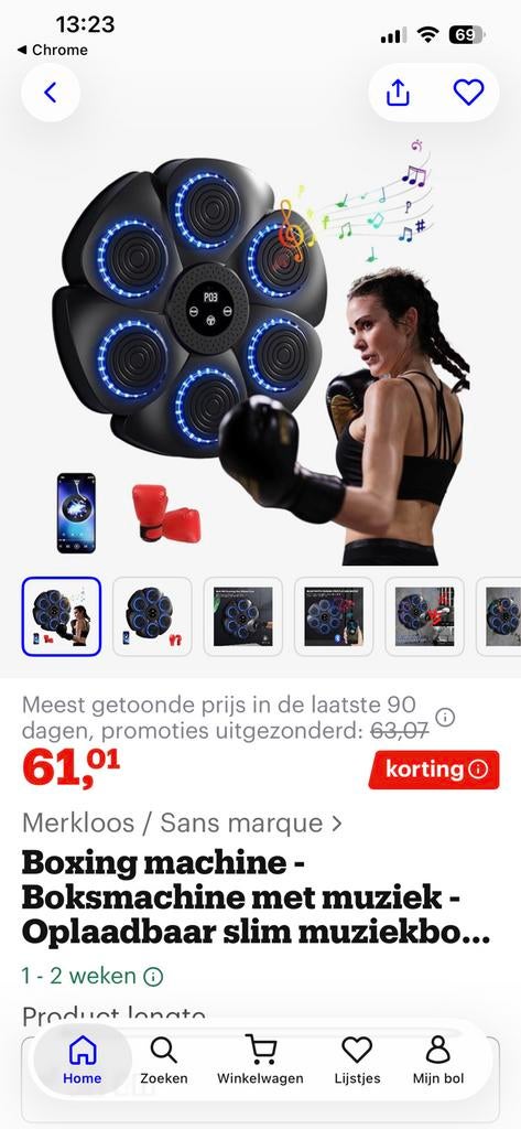 Boksmachine, Ophalen, Nieuw, Bokshandschoenen