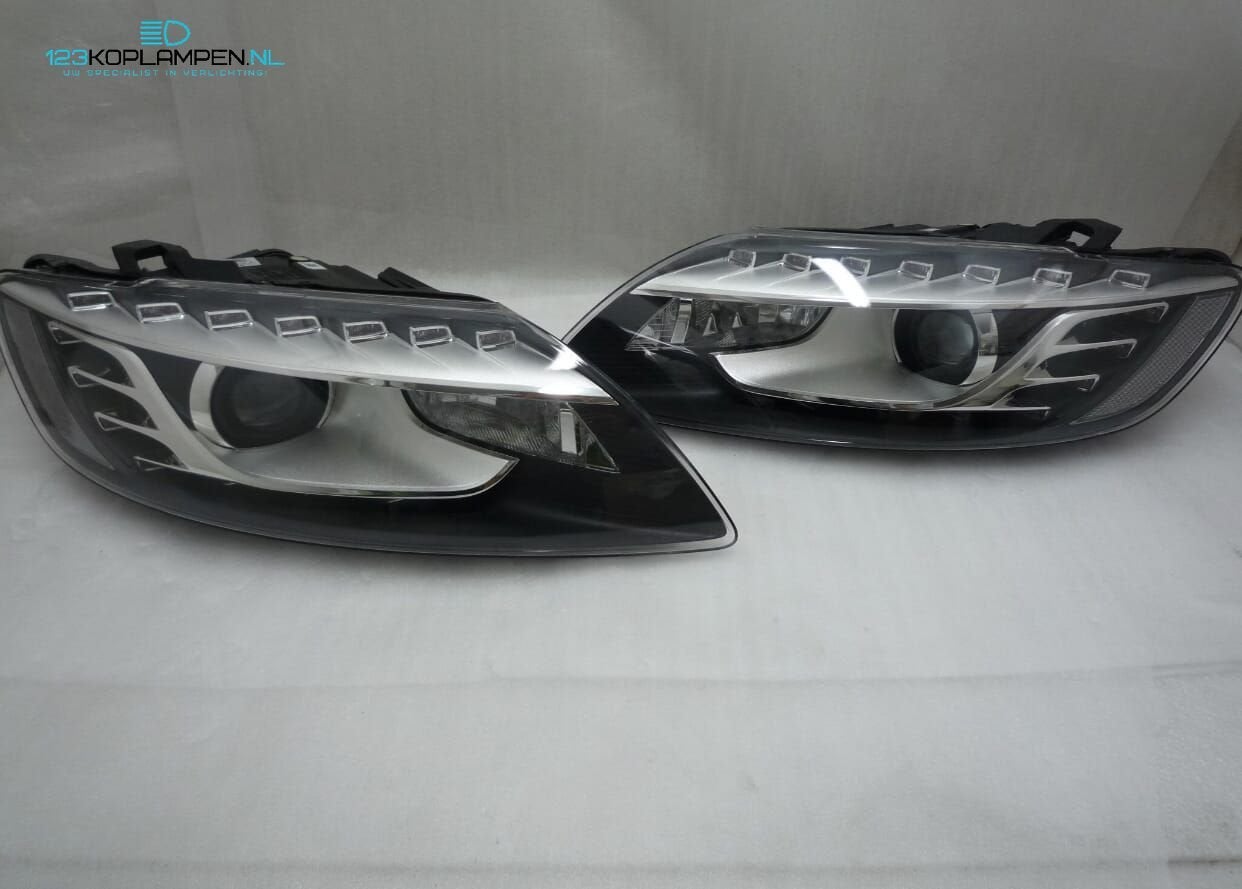 Audi Q7 4L Bi-Xenon koplamp koplampen links rechts, Ophalen, Gebruikt, -, -