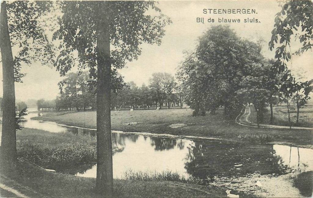 388-423-021 Steenbergen  Bij de Blauwe Sluis, Verzamelen, Ansichtkaarten | Nederland, Verzenden, Voor 1920, Noord-Brabant