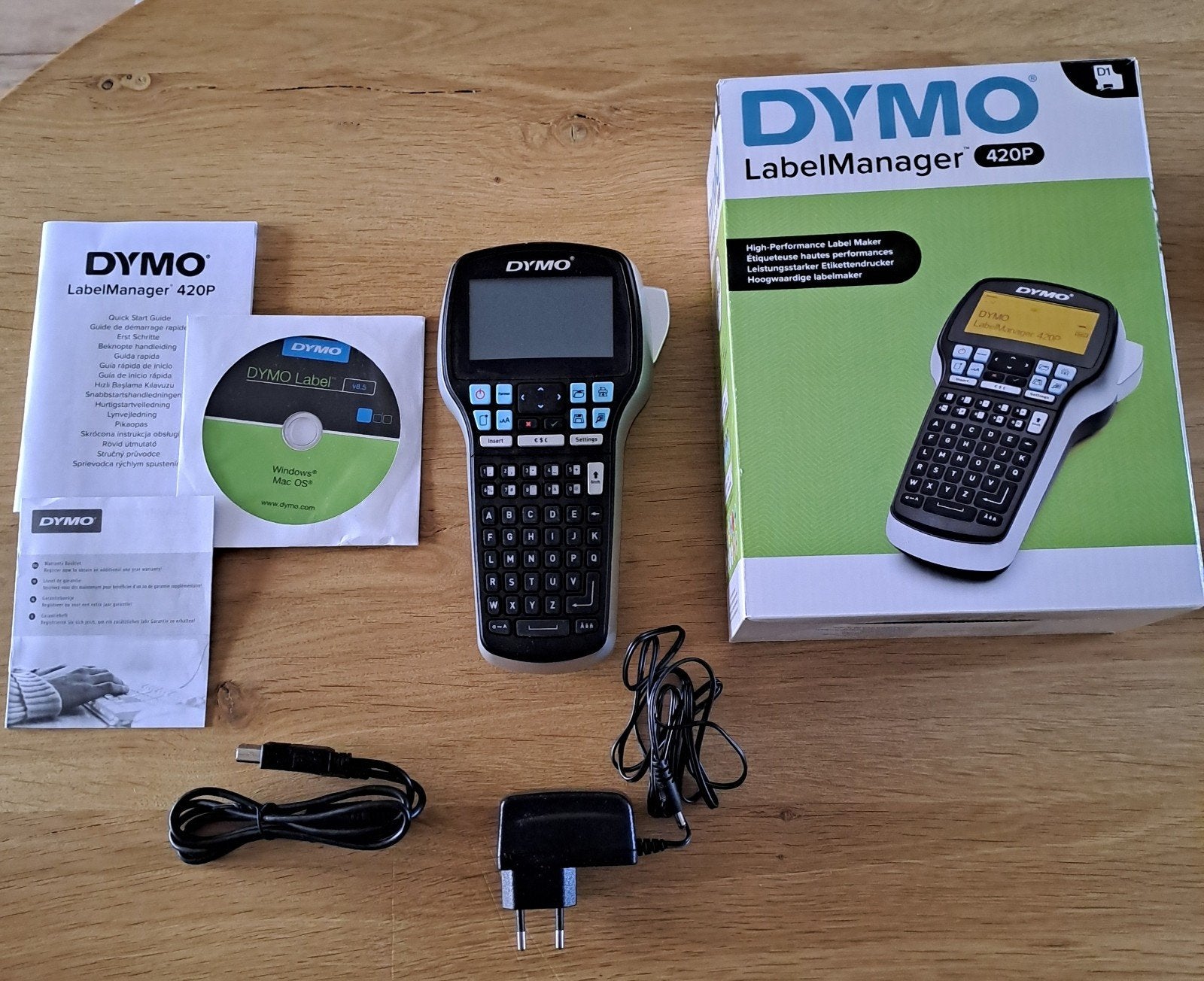 Dymo LabelManager 420P z.g.a.n, Computers en Software, Labelprinters, Ophalen of Verzenden, Zo goed als nieuw, Dymo