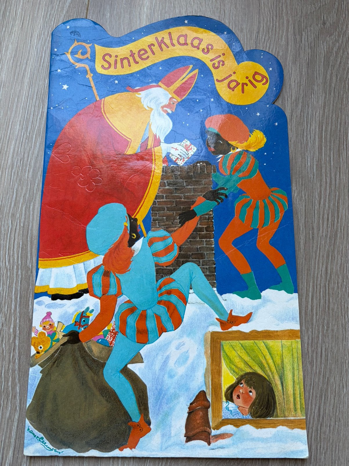 Mooi sinterklaasboek van hema uit 1980, Ophalen of Verzenden, Gebruikt