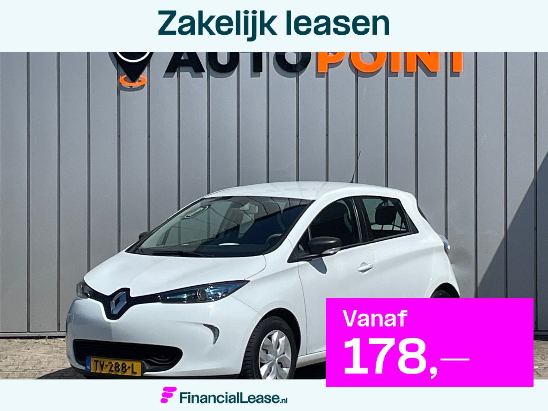 Renault ZOE R90 Life 41 kWh INCL ACCU KOOPACCU SOH 95%, Gebruikt, Zwart, 41 kWh, 150 min