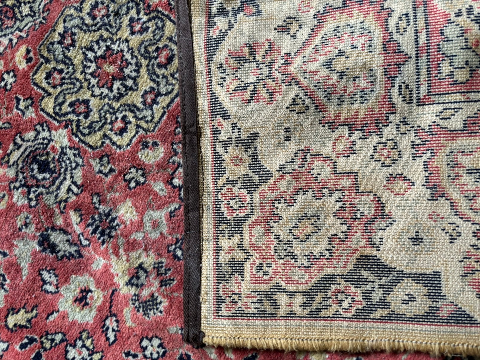 Vloerkleed 350x250cm wollen nu voor 250 euro., Wollen kleed., Blauw, 200 cm of meer, Ophalen of Verzenden