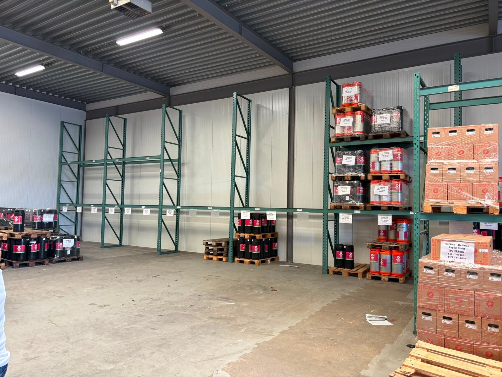 Hovuma palletstelling 490 cm hoog / 270 cm ligger / 7 vakken, Ophalen of Verzenden, Gebruikt, IJzer