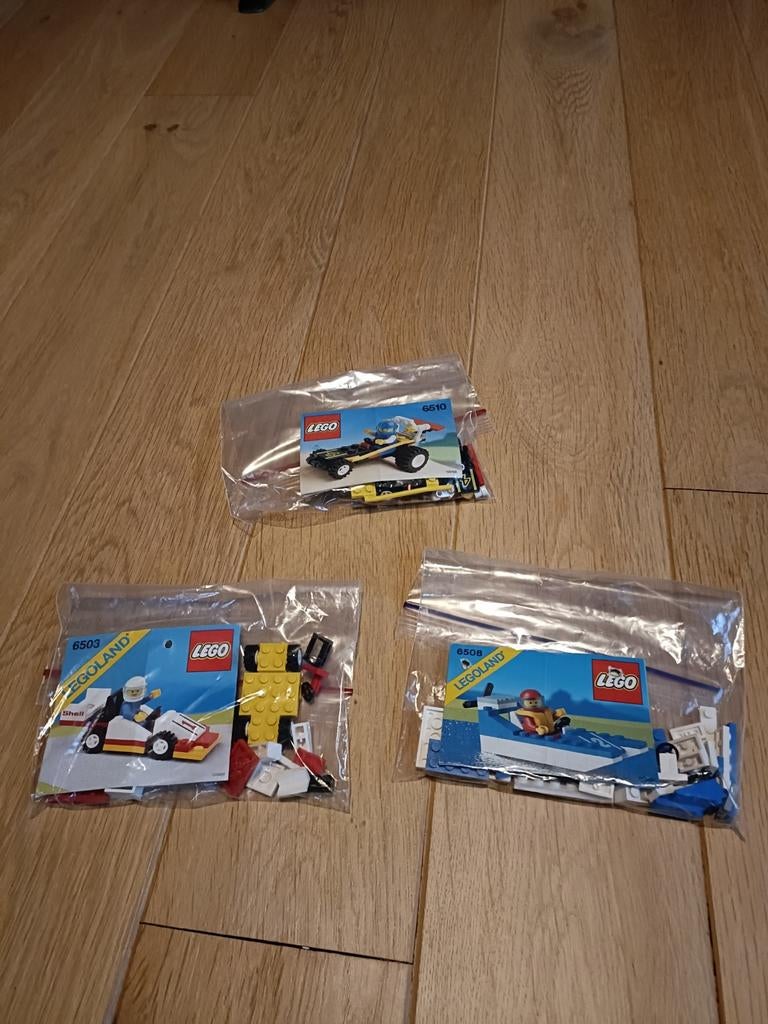 Vintage Lego set nummers 6503, 6508, 6510, Kinderen en Baby's, Speelgoed | Duplo en Lego, Gebruikt, Lego, Ophalen of Verzenden