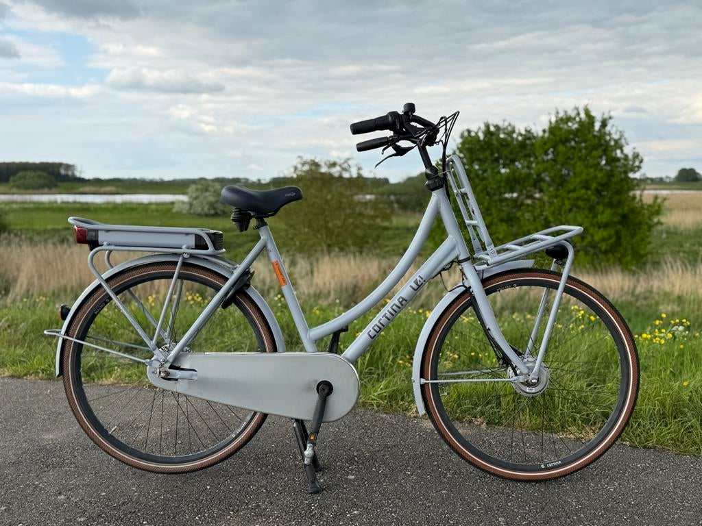 Elektrische Cortina E-U4 Transportfiets 57 cm, Ophalen, Gebruikt, Cortina, 50 km per accu of meer