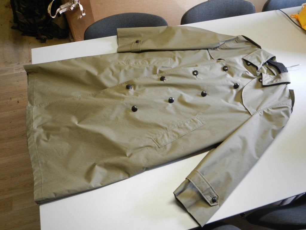 Leger jas diverse maten (Nederlands leger) lang model, Verzamelen, Ophalen of Verzenden, Landmacht, Nederland, Kleding of Schoenen