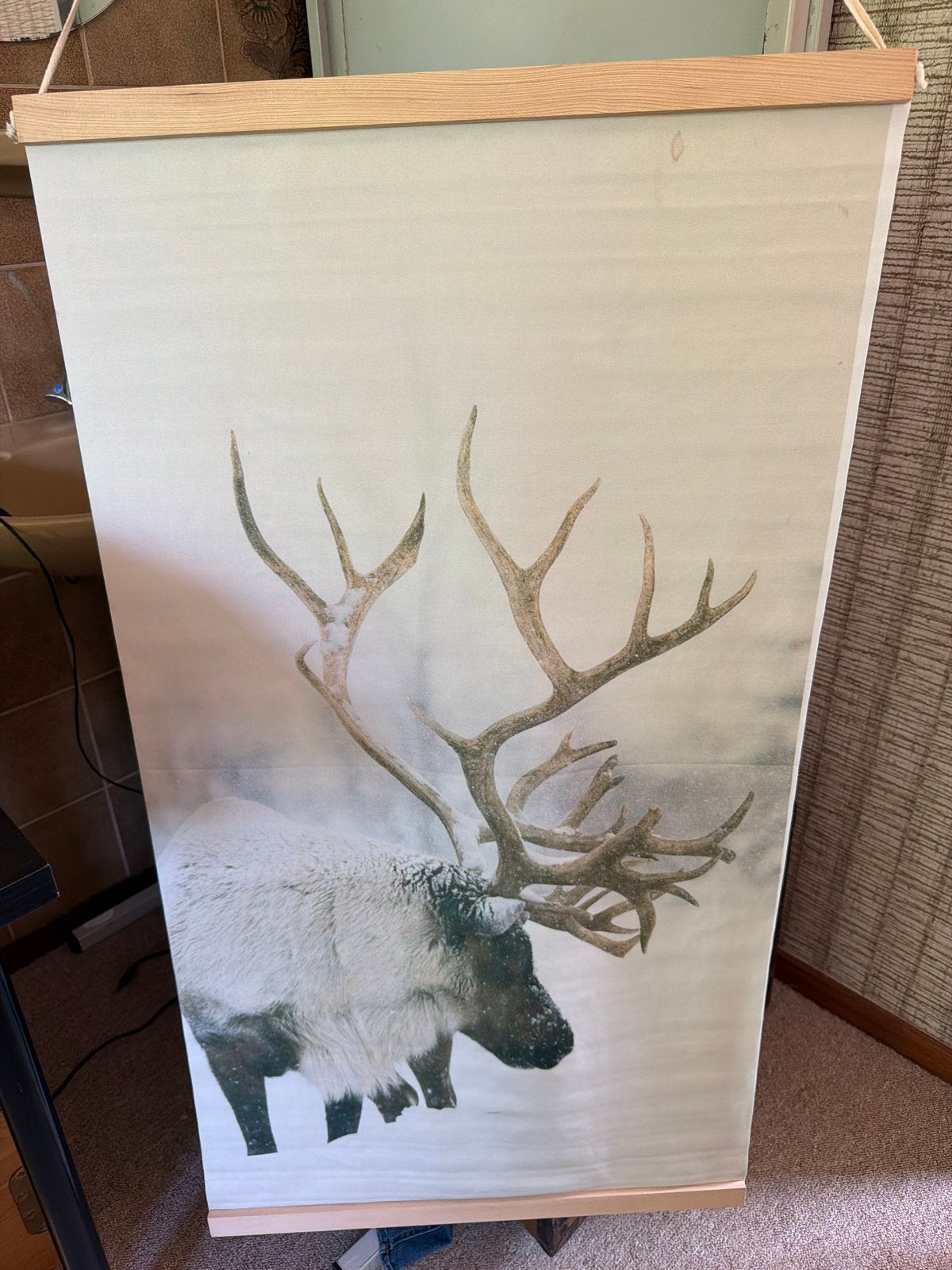 11 x Wanddecoratie- Rendier, Wolf, Hert, Uil, Ophalen, Wandhanger, Meerkleurig, Textiel
