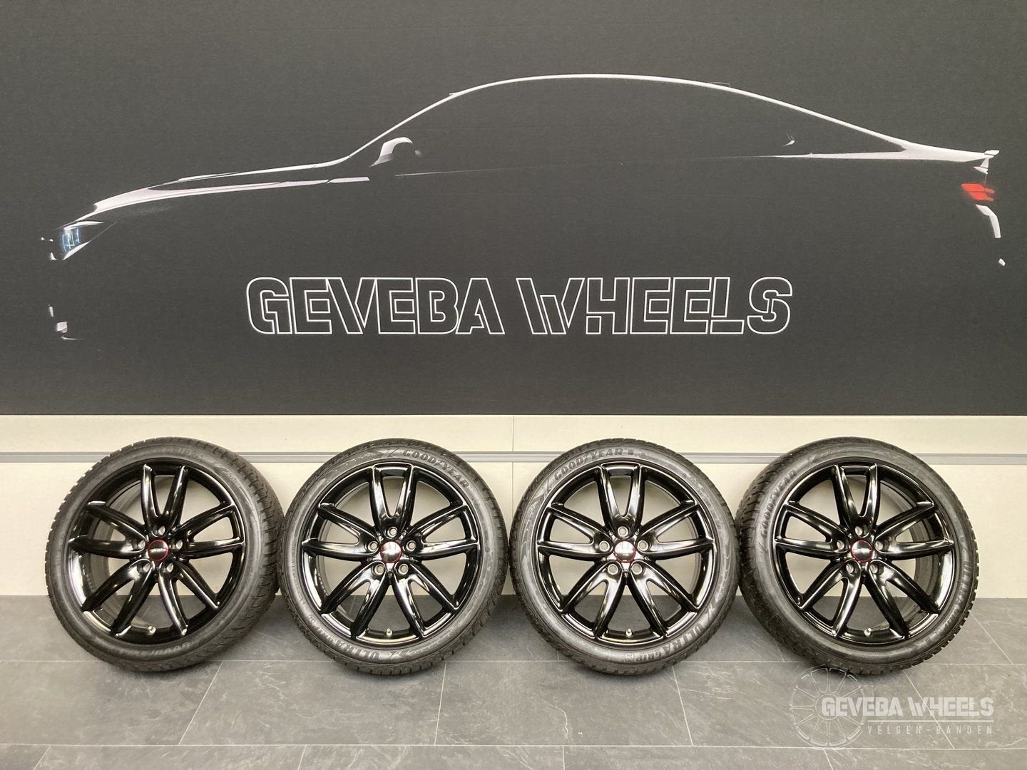 18” originele Mini Clubman F54 JCW velgen + winterbanden, 18 inch, Gebruikt, -, -