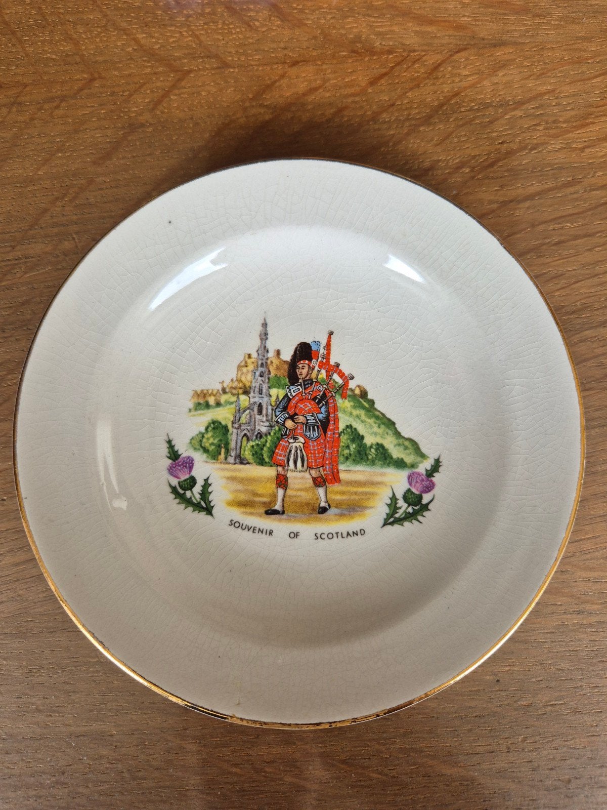 Vintage bordje - Prince William Made in England, Antiek en Kunst, Antiek | Wandborden en Tegels, Ophalen of Verzenden