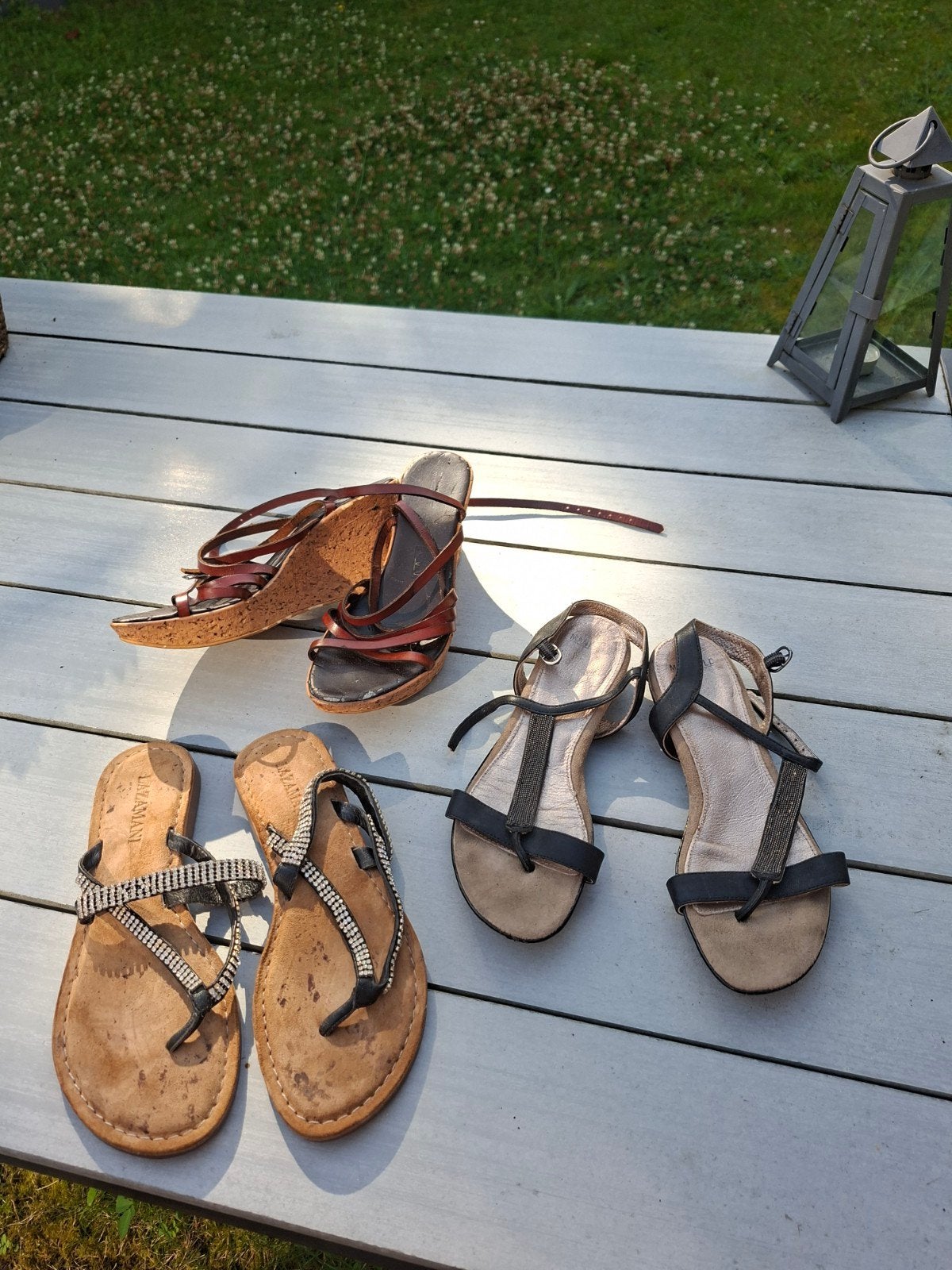 3 paar zomerschoenen maat 38, Ophalen, Zo goed als nieuw