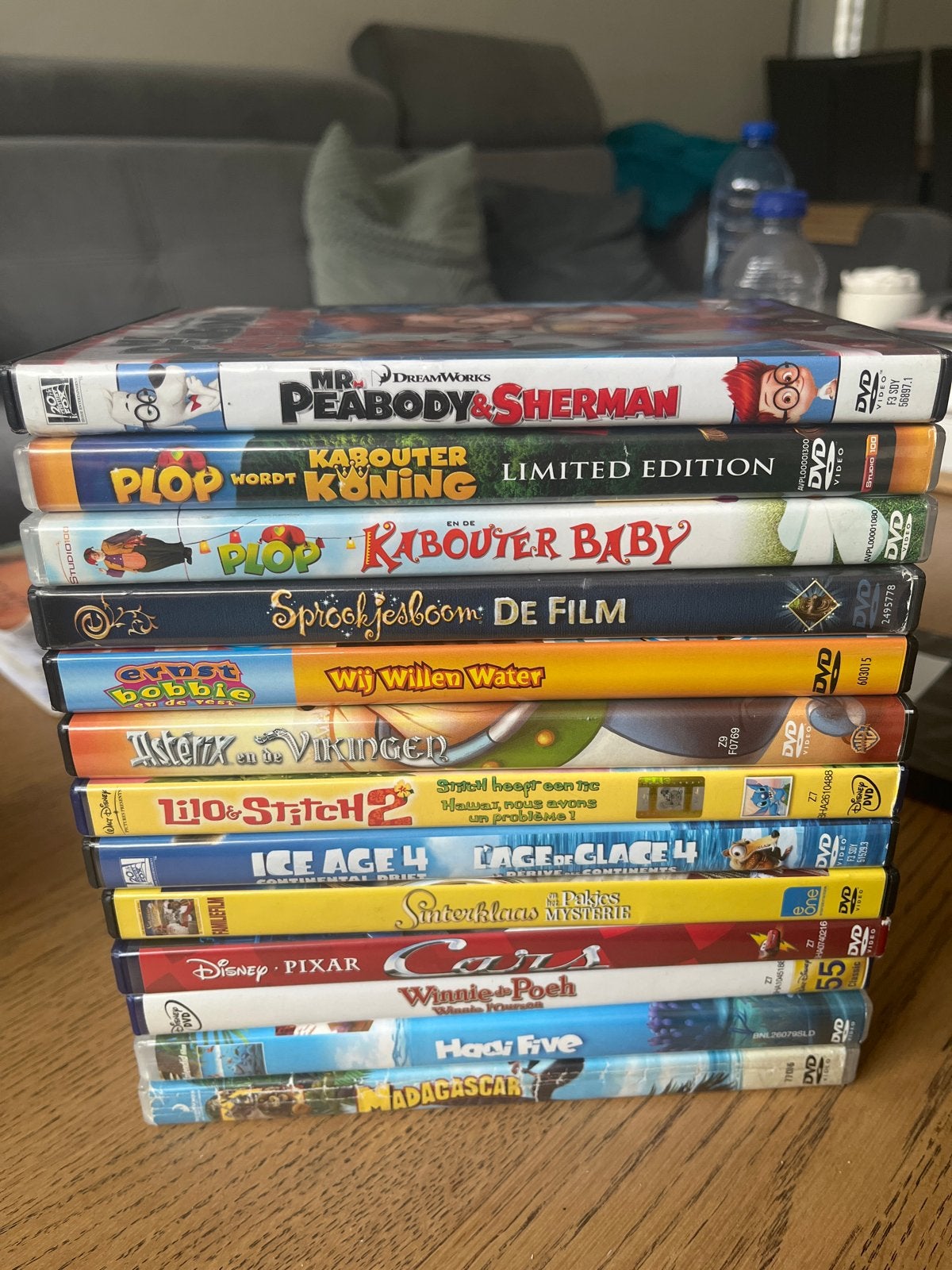 Grote collectie kinderfilms op DVD (13 stuks), Gebruikt, Animatie, Alle leeftijden, Nederlands