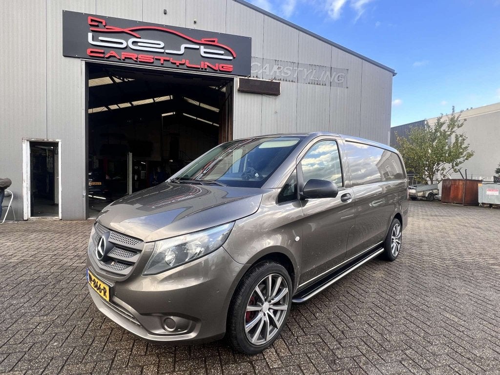 Mercedes-Benz Vito W639 W447 Sidebars met RVS trede Zwart ge, Auto-onderdelen, Niet ingevuld, Niet ingevuld, Niet ingevuld