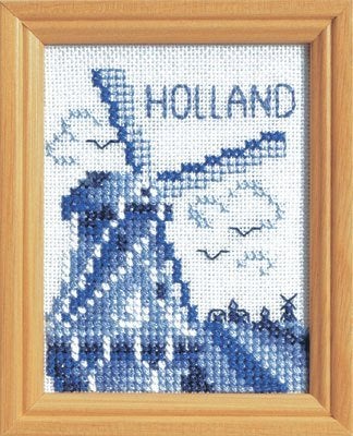 Borduurpakket nederlandse molen 34666, ., Nieuw, Ophalen of Verzenden, .