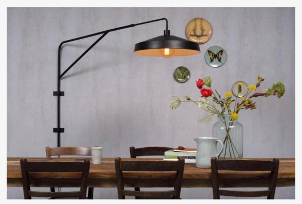 It’s about RoMi Brighton wandlamp - zwart - verstelbaar, Ophalen, Zo goed als nieuw