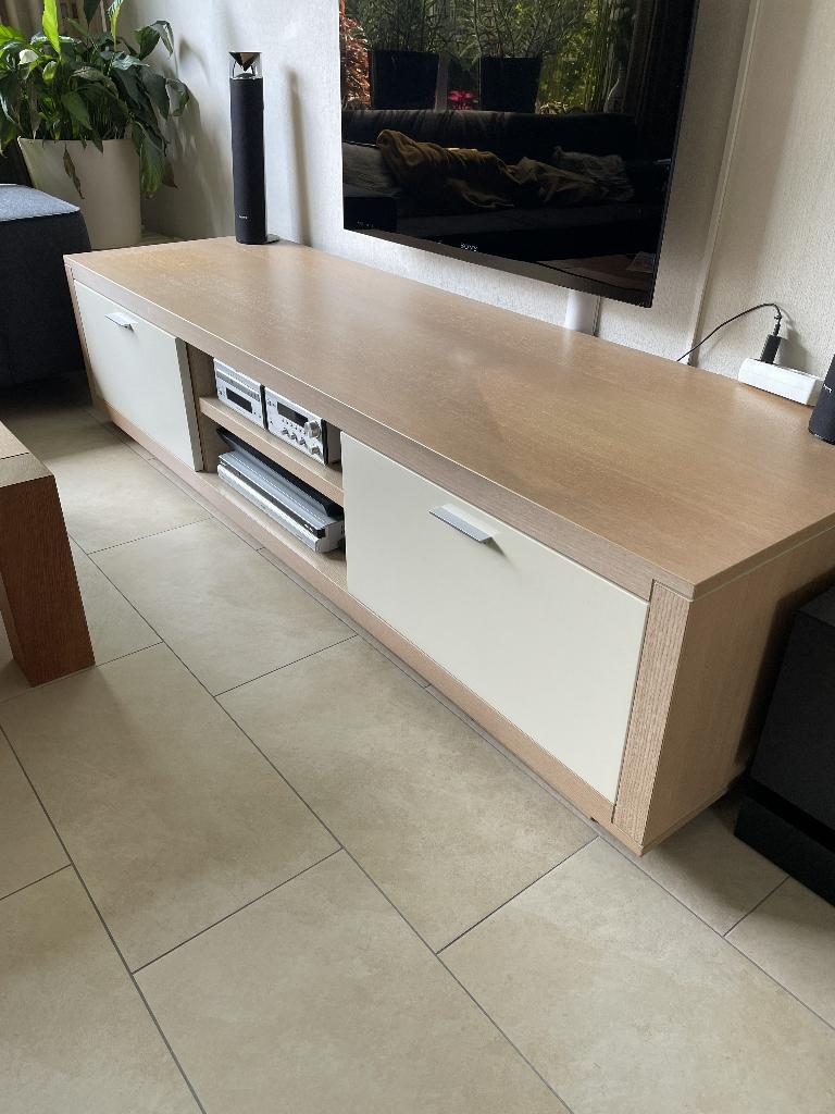 TV meubel & dressoir, Ophalen, Gebruikt, Eikenhout, 200 cm of meer