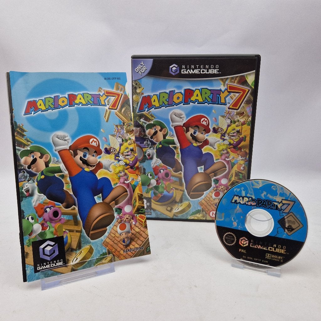 Mario party 7 gamecube Nu €74.99, Avontuur en Actie, Ophalen of Verzenden, Zo goed als nieuw, 3 spelers of meer