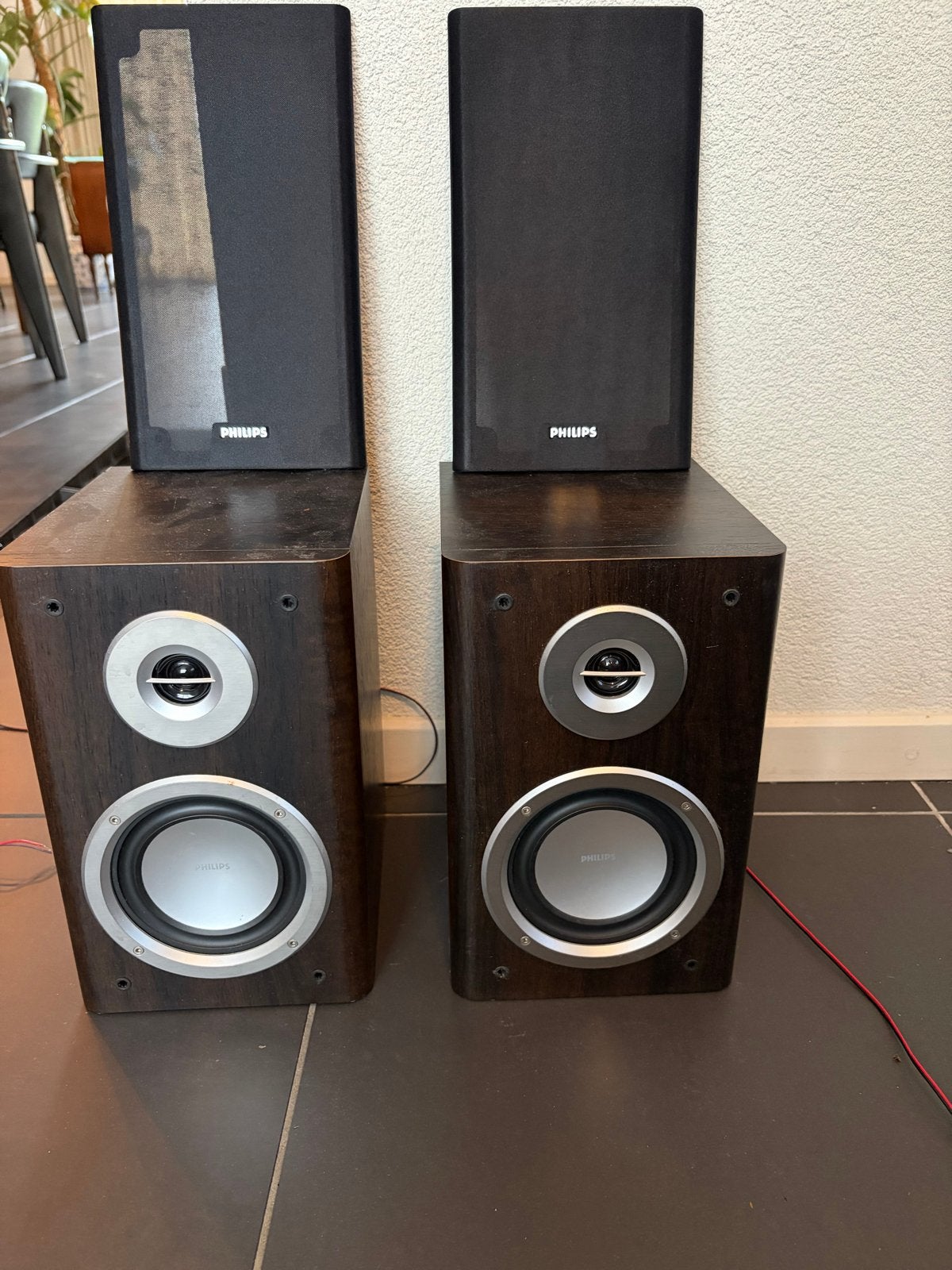 Philips MCM710 speakers – 2 stuks, Ophalen, Philips, Gebruikt, Minder dan 60 watt