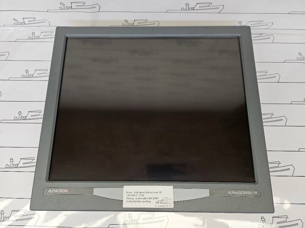 Alphatron AlphaScreen 19 inch maritiem display monitor, Info@alphatronmarine.com, Gebruikt, Schaardijk 23, 3074 JG Rotterdam, Alphatron Marine