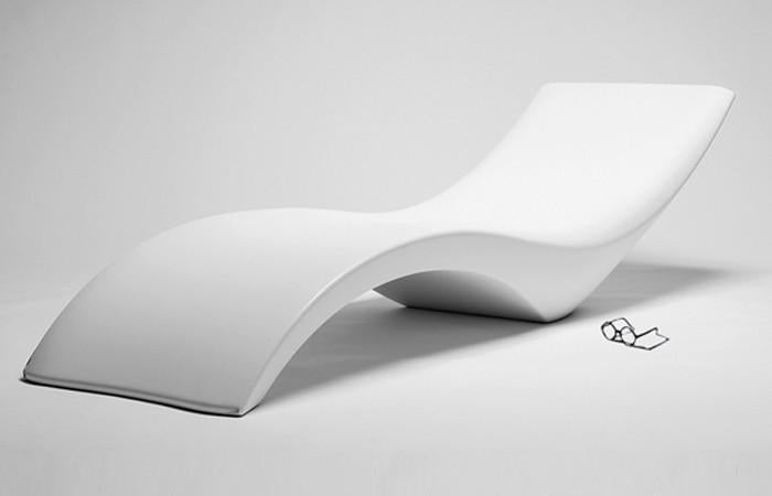 Cloe, ligbed, kleur beige, Ophalen, Nieuw, Aluminium