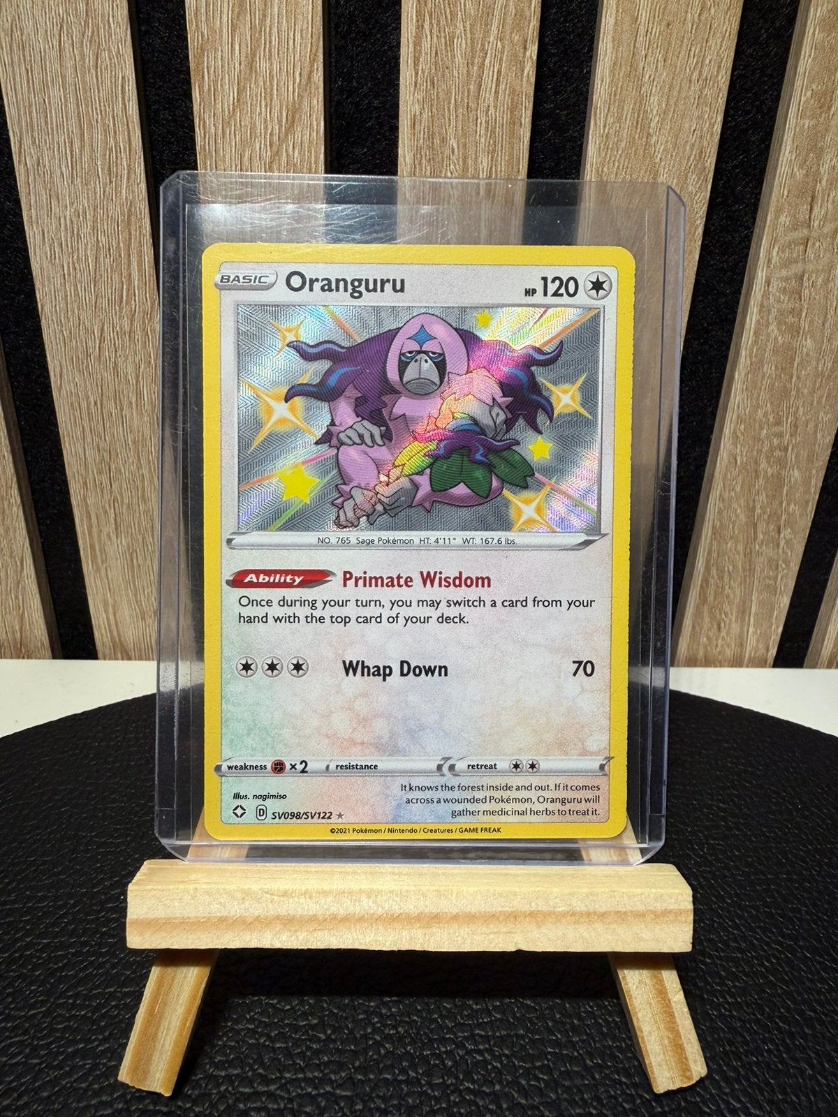 Oranguru SV098/SV122 (Shinning Fates), Hobby en Vrije tijd, Verzamelkaartspellen | Pokémon, Ophalen of Verzenden, Nieuw, Losse kaart