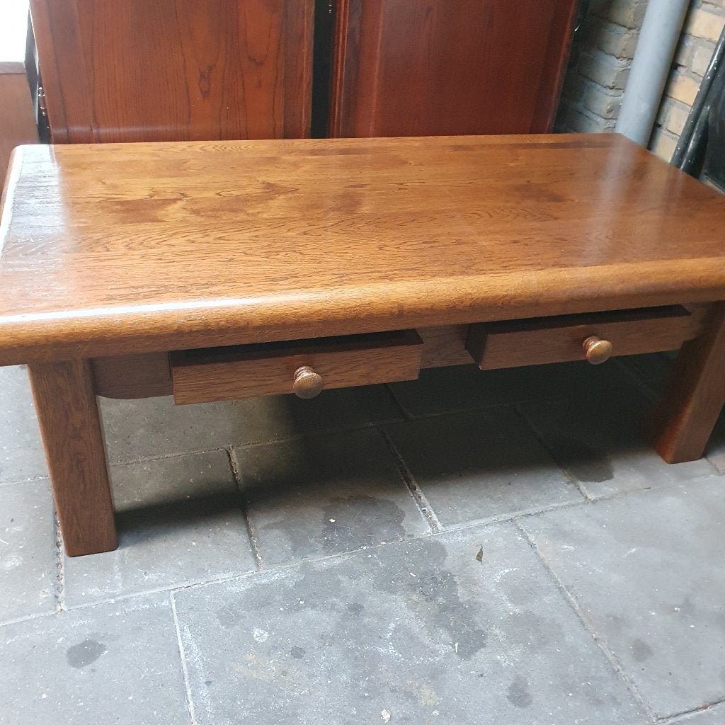 Salontafel, Ophalen, Gebruikt, 100 tot 150 cm, Eikenhout