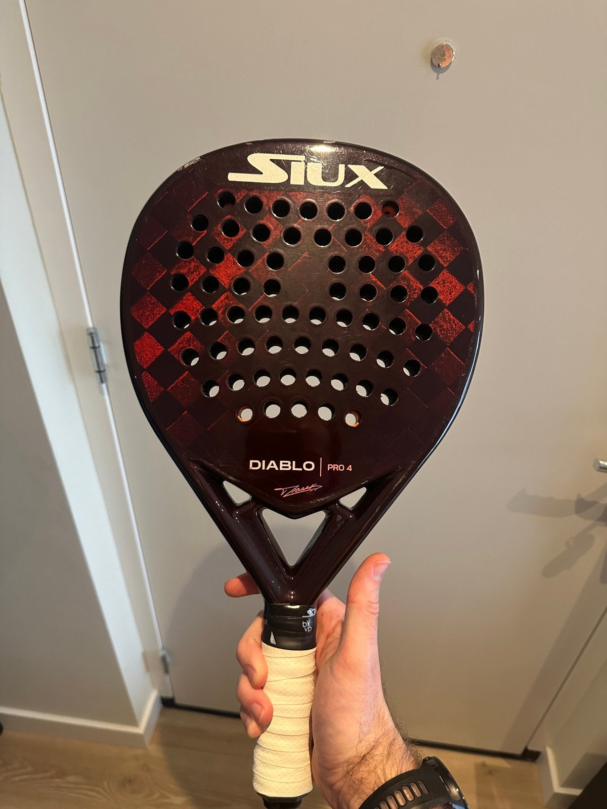Siux Diablo 4 Padel Racket + bijpassende Siux Tas, Ophalen, Gebruikt