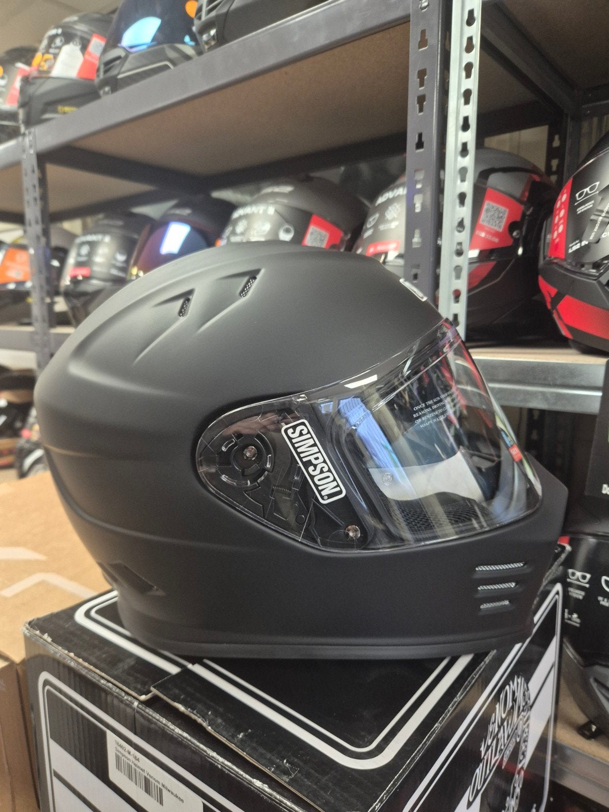 simpson venom mat zwart maat XXL, Motoren, Heren, Ophalen of Verzenden, XXL, Nieuw met kaartje
