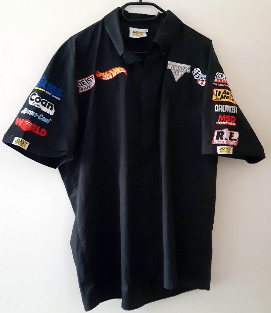 Monster Jam 2006 official drivers shirt - John Seasock, DEIST Safety USA, Zwart, Overige typen, Ophalen of Verzenden