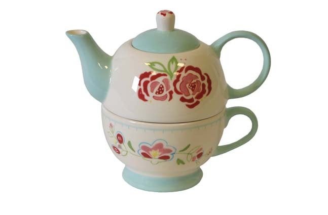 Tea for One C'est la Vie servies, Huis en Inrichting, Keuken | Servies, Overige materialen, Overige typen, Nieuw, Ophalen of Verzenden