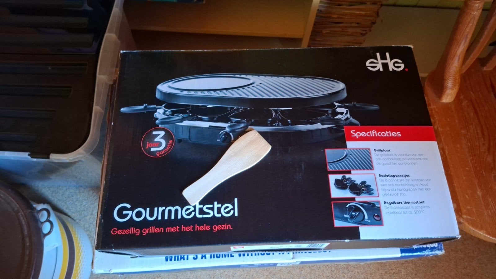 Gourmetstel te koop., Ophalen, Gebruikt, 4 t/m 7 personen