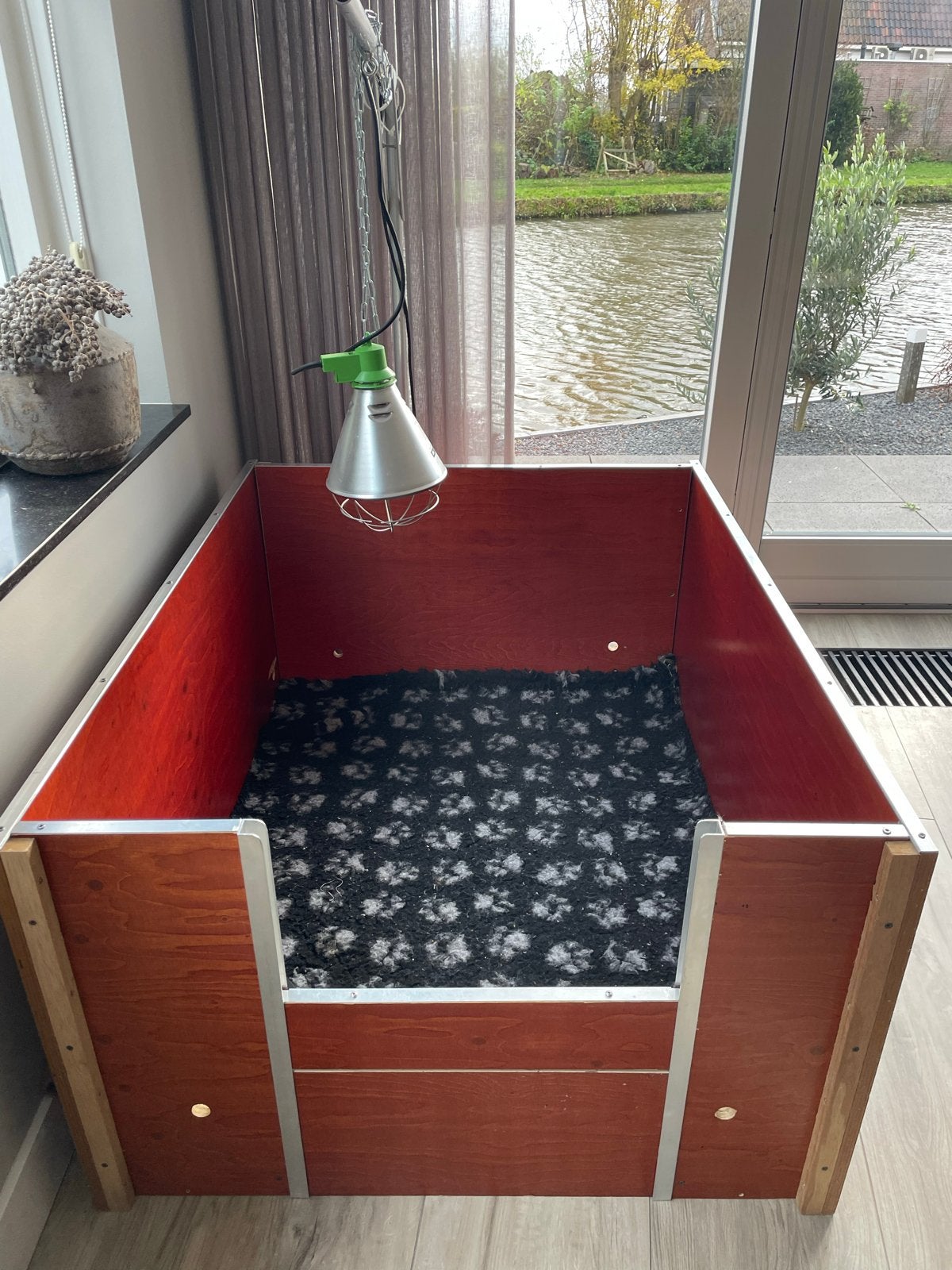 Nette werpkist met kleden en extra’s, Ophalen, Gebruikt, Werpkist