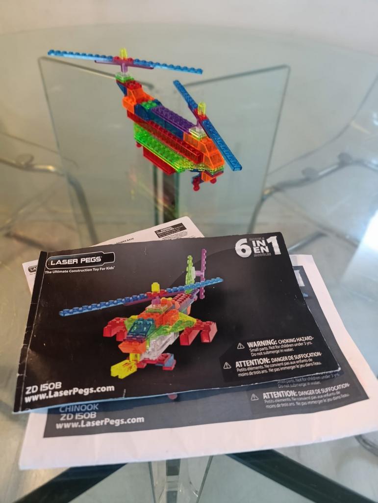 Lego Laser Pegs ZD 150B Chinook 6-in-1 Bouwset - Compleet, Ophalen of Verzenden, Zo goed als nieuw, Overige merken