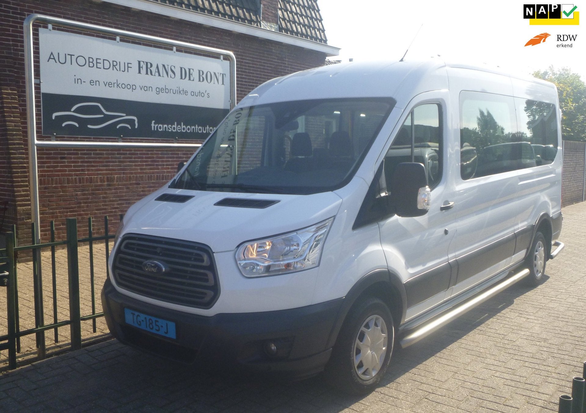 Ford Transit Kombi 310 2.0 TDCI L3H2 Trend AIRCO 9 PERSOONS, Auto's, 4 cilinders, Wit, Origineel Nederlands, Bedrijf