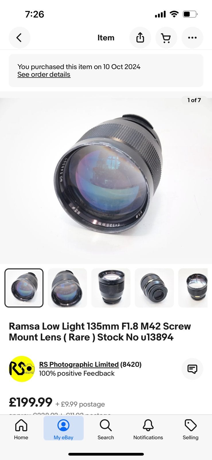 Ramsa 135mm f1.8 low light, Gebruikt, Overige merken, M42, Telelens