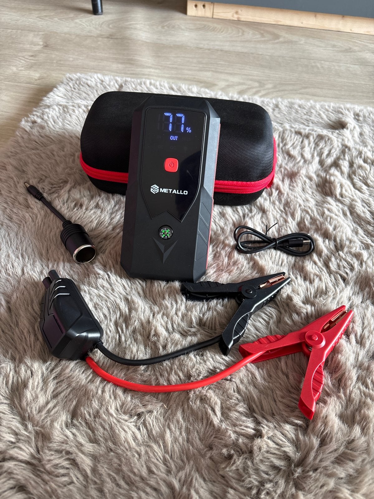 Metallo Jumpstarter - Startkabels en Powerbank in één, Ophalen of Verzenden, Zo goed als nieuw