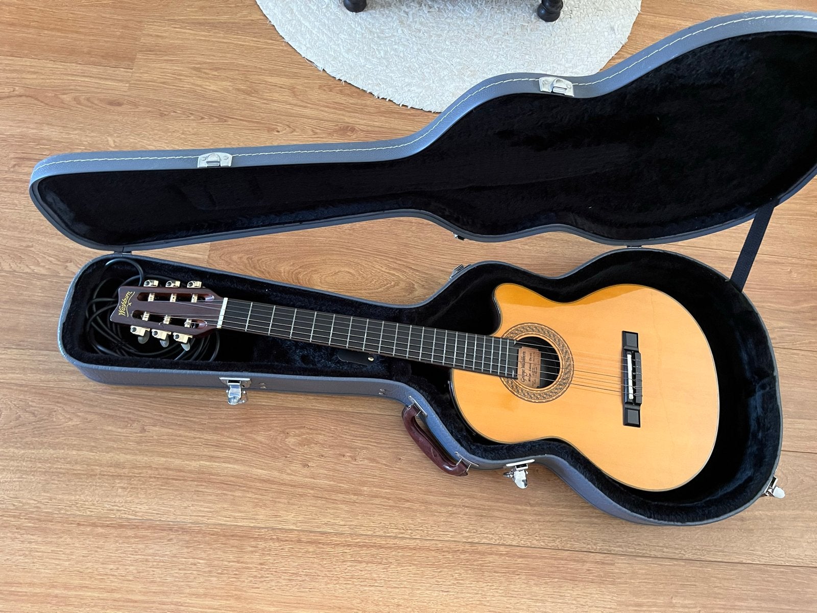 Washburn Klassieke Gitaar met Koffer en Element, Muziek en Instrumenten, Ophalen, Zo goed als nieuw, Klassieke of Spaanse gitaar