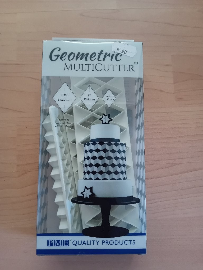 Multicutter ruit vorm taart decoratie, Ophalen, Gebruikt, Cupcakes, Versiering