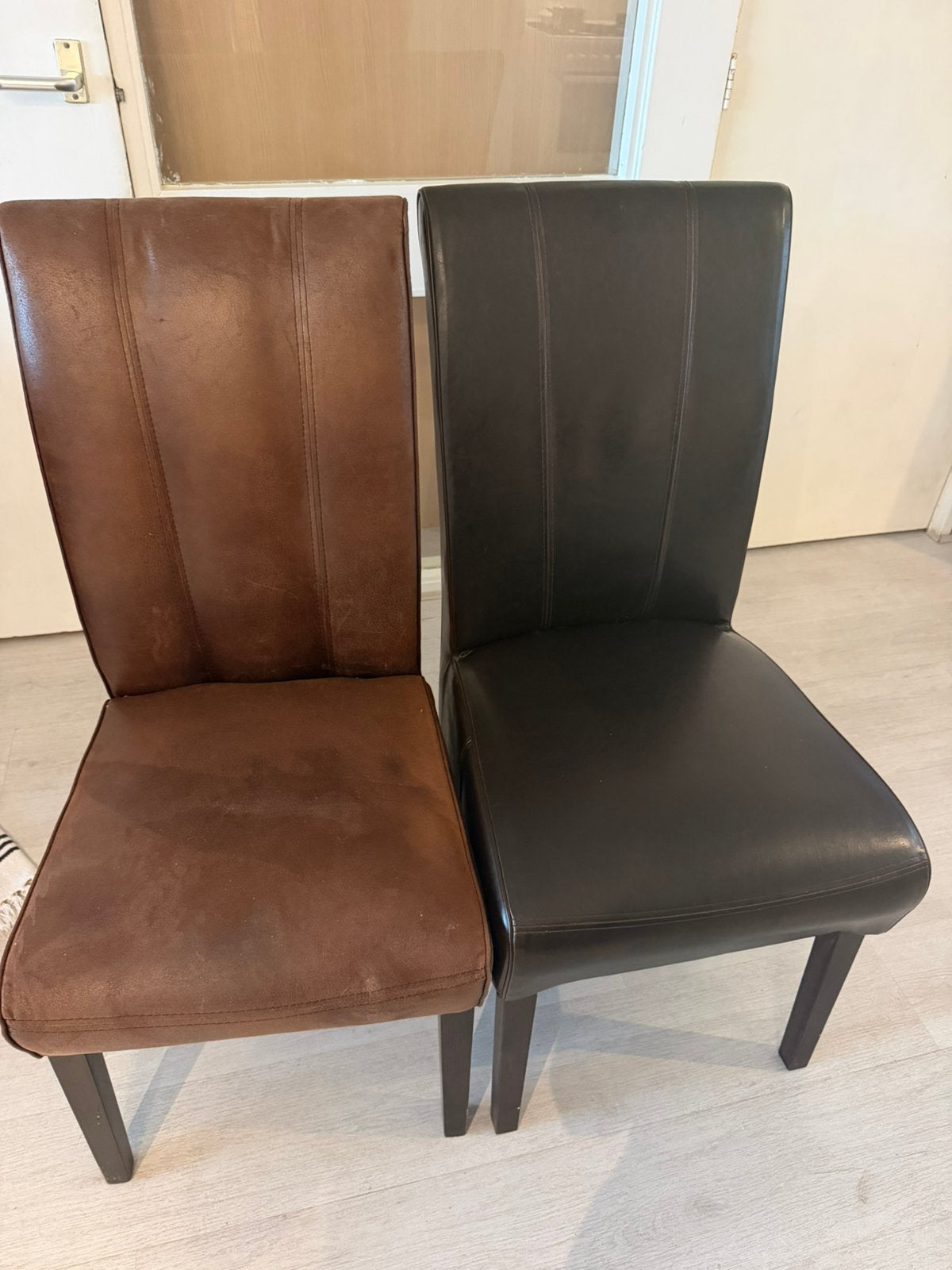 6 stoel, Huis en Inrichting, Stoelen, Bruin, Leer, Ophalen of Verzenden, Zo goed als nieuw