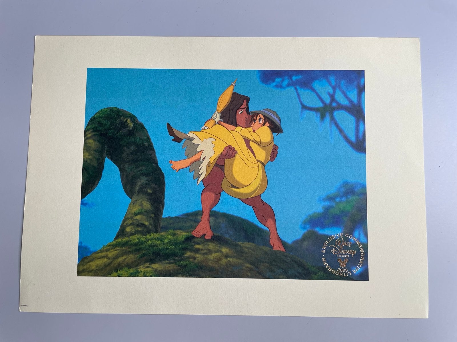 Disney Tarzan & Jane Exclusieve Commemoratieve Lithografie, Verzamelen, Ophalen of Verzenden, Overige figuren, Zo goed als nieuw