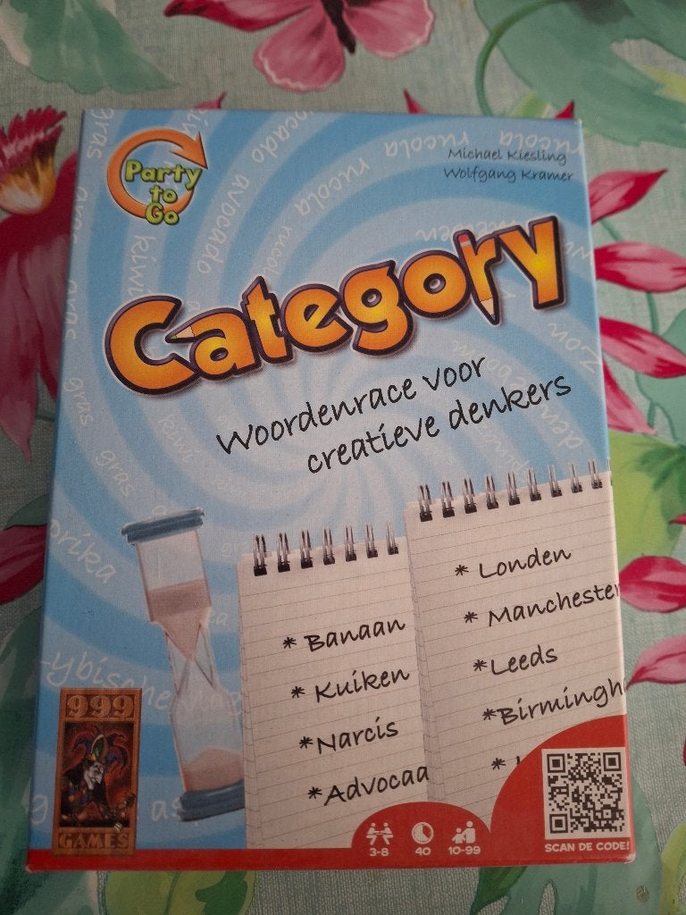 Category, woordenrace voor creatieve denkers, Ophalen of Verzenden, Zo goed als nieuw, 999 Games