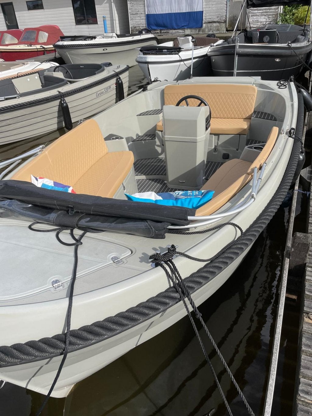 Oud Huijzer 616 tender DEMO 60pk suzuki, Overige typen, Buiskap, Overige brandstoffen, Nieuw