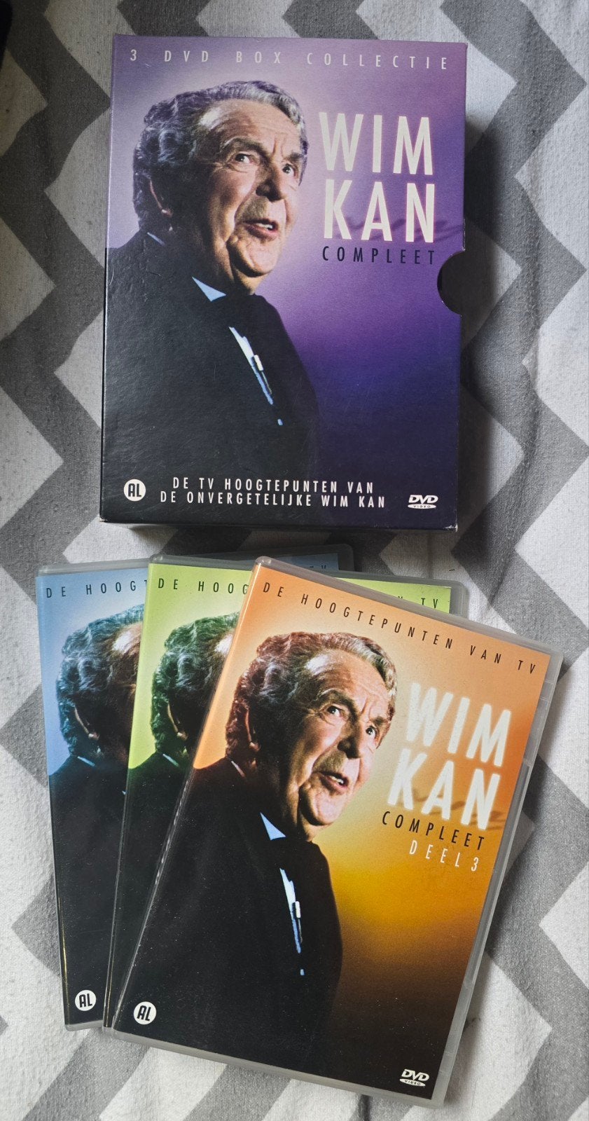 Wim Kan Compleet - De TV Hoogtepunten (3 DVD Box), Cd's en Dvd's, Gebruikt, Wim Kan, Alle leeftijden, Nederlands
