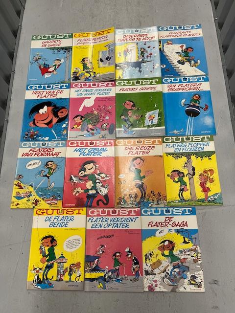 Guust Flater 15 albums 0 t/m 14, Meerdere stripboeken, Ophalen of Verzenden, Gelezen