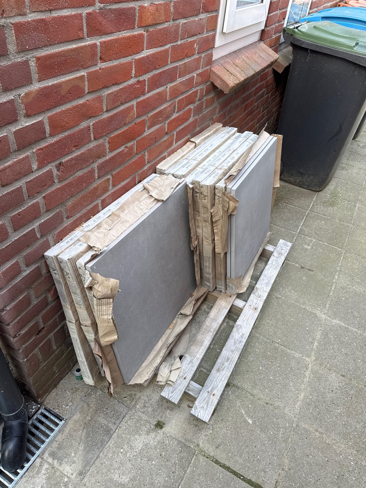 Keramische terrastegels Ceradin Firenze Grey 60x60x2 cm, Ophalen, 60 cm of meer, Keramiek, Zo goed als nieuw