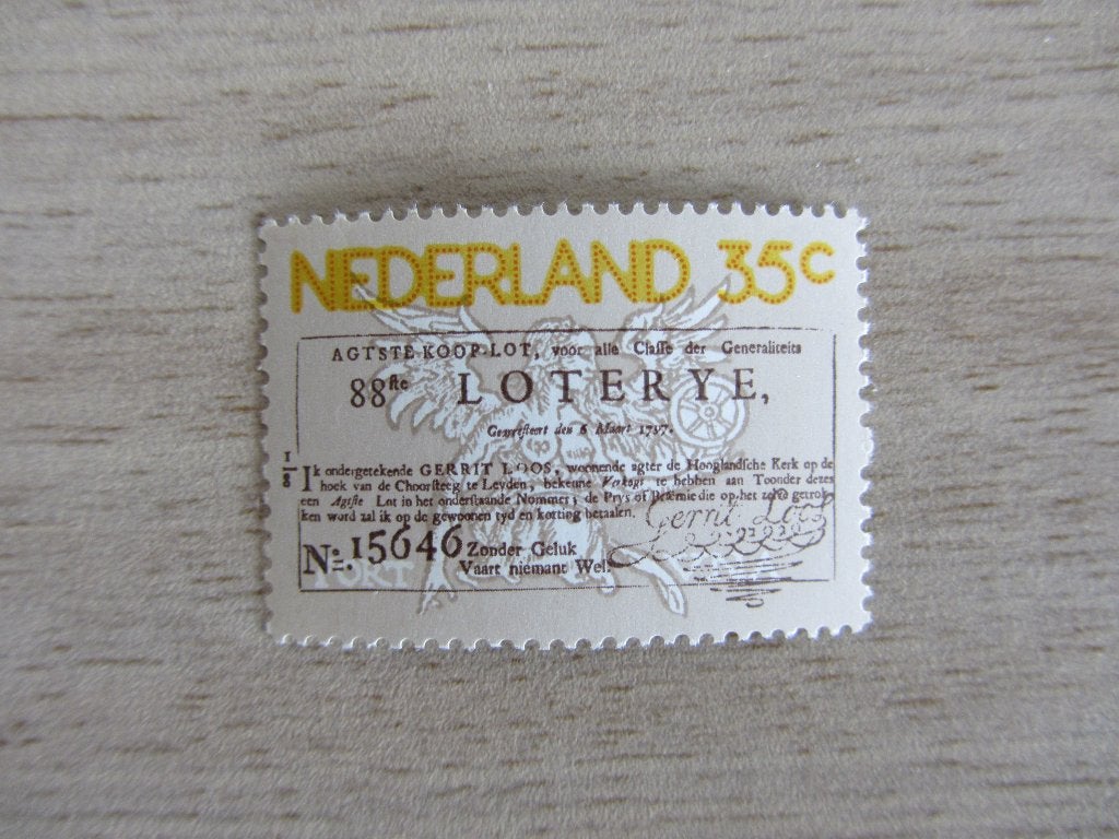 Nederland 1976 250 jaar Staatsloterij Postzegel, Ophalen of Verzenden, Na 1940, Postfris