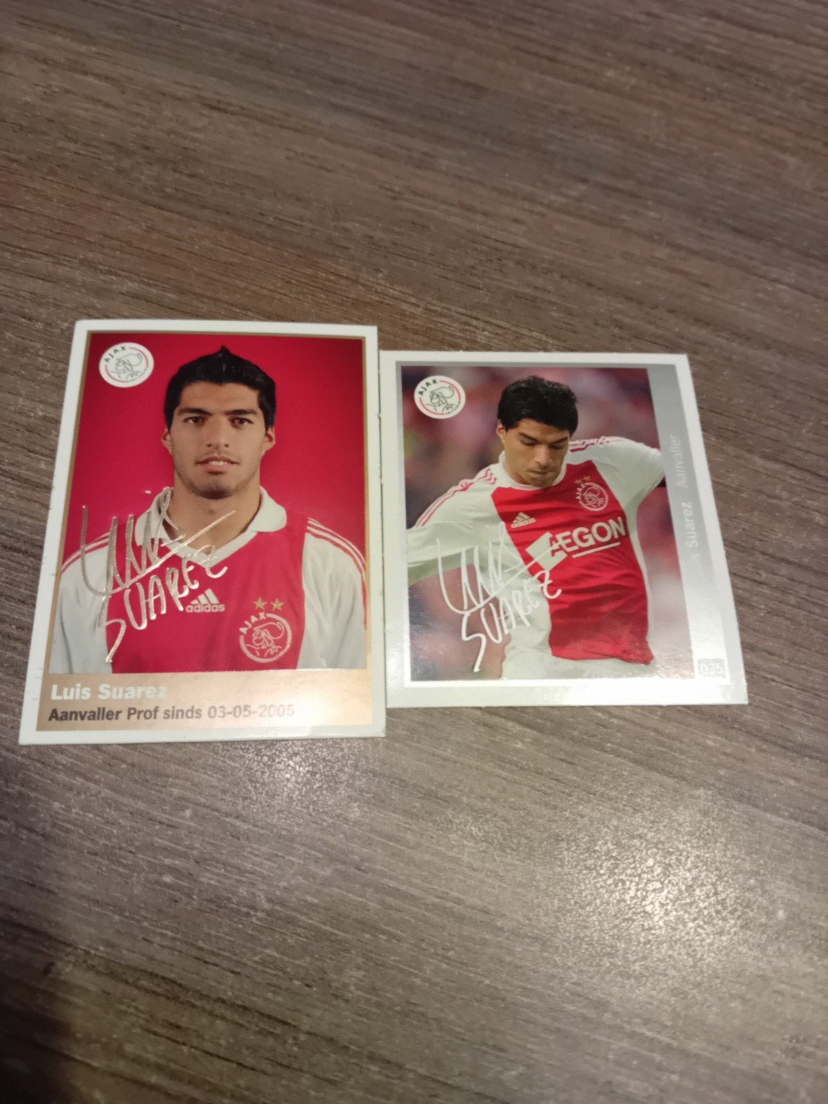 Luis Suarez Ajax Stickers, Ophalen of Verzenden, Gebruikt, Ajax, Spelerskaart