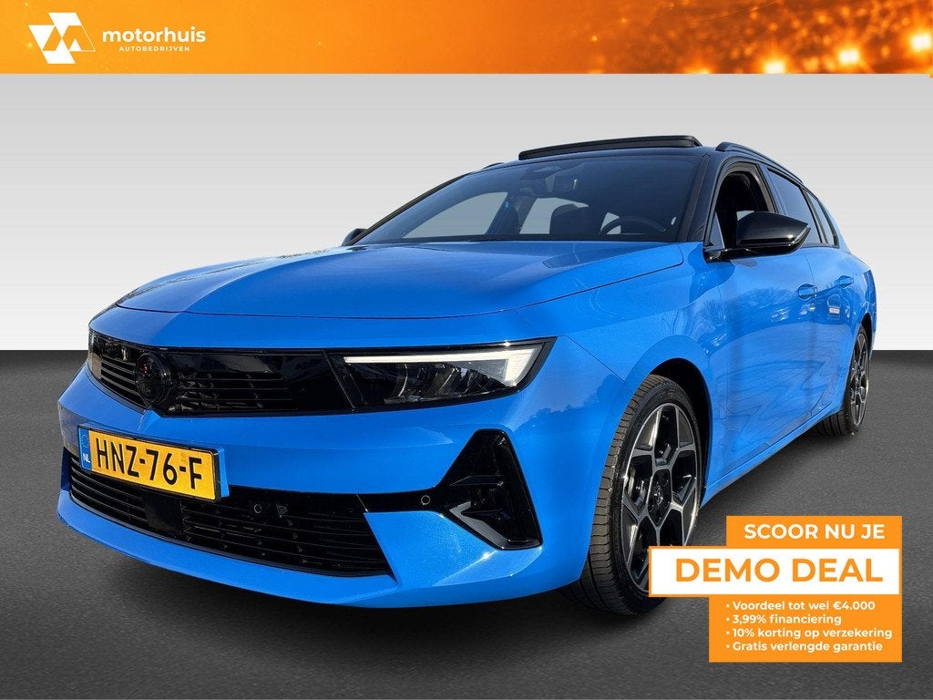 Opel Astra GS Hybride 1.2 Turbo . rijdende demo, Auto's, 136 pk, 1199 cc, Blauw, Origineel Nederlands